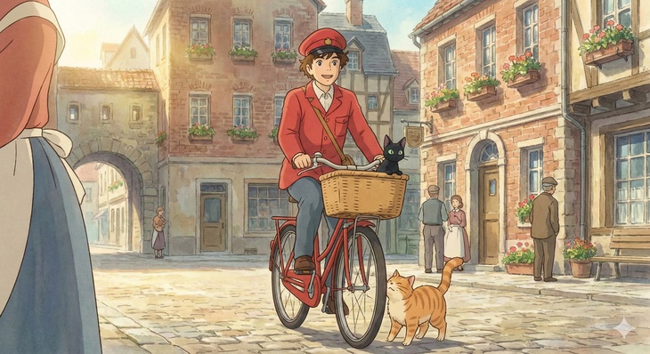 The Little Postman Who Loves Cats